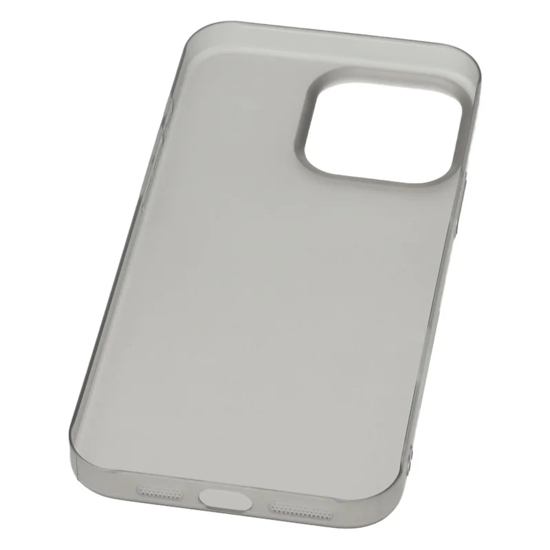 JAUCASE For iPhone 14 Pro Max Case Matte Clear Hard PC Phone Back Cover - Transparent Black