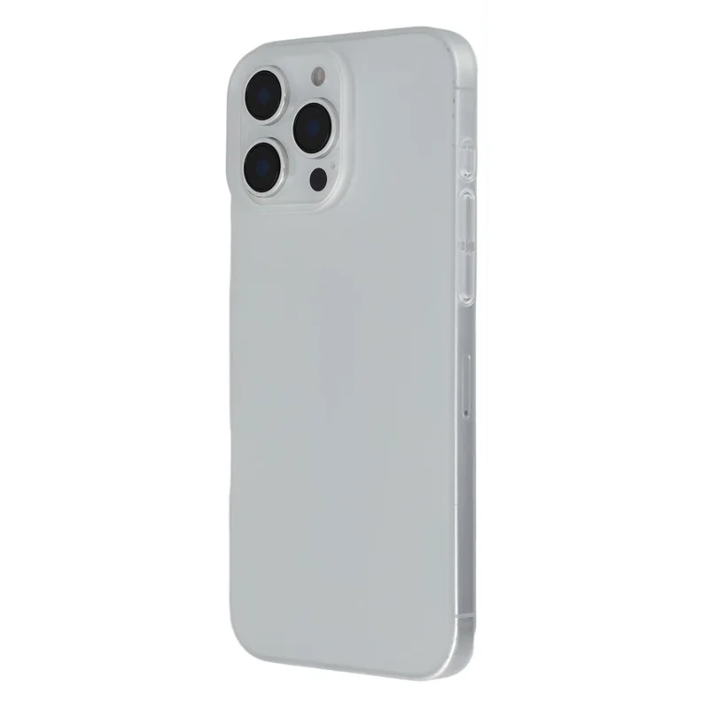JAUCASE For iPhone 16 Pro Case Matte Clear Hard PC Phone Back Cover - Transparent