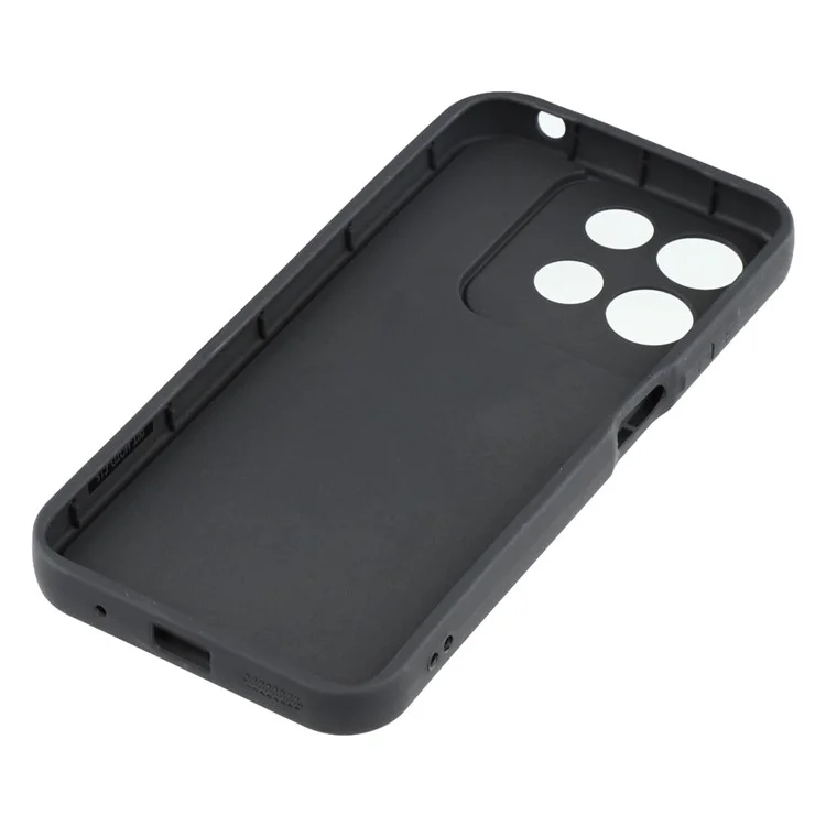 Capa para Motorola Moto G15 4G com Design Ranhurado TPU Antiderrapante - Preto
