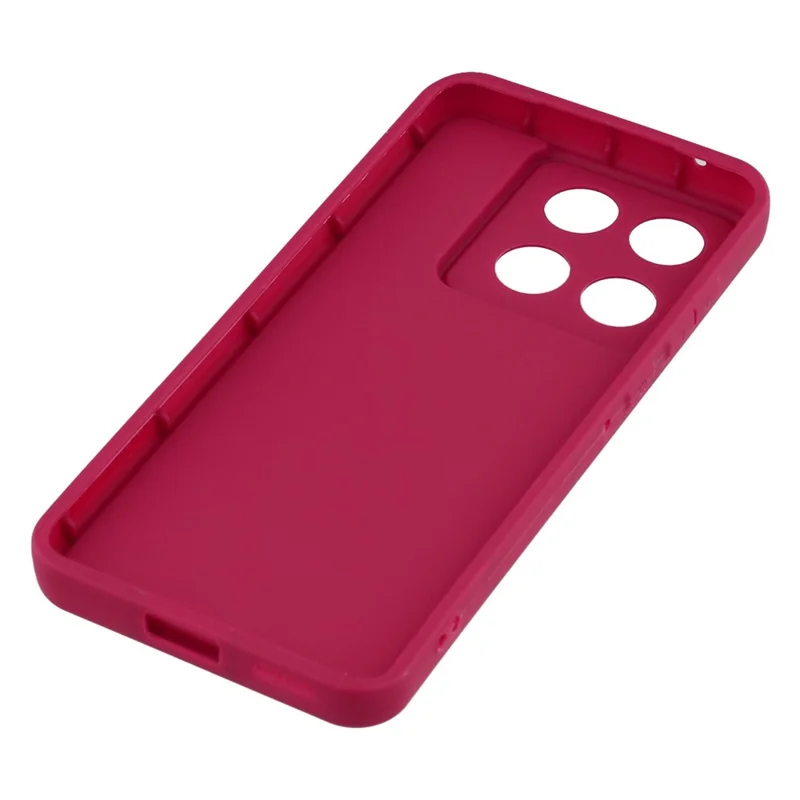 Capa para Motorola Edge 60 Fusion 5G com Design Estriado em TPU Antiderrapante - Vermelho