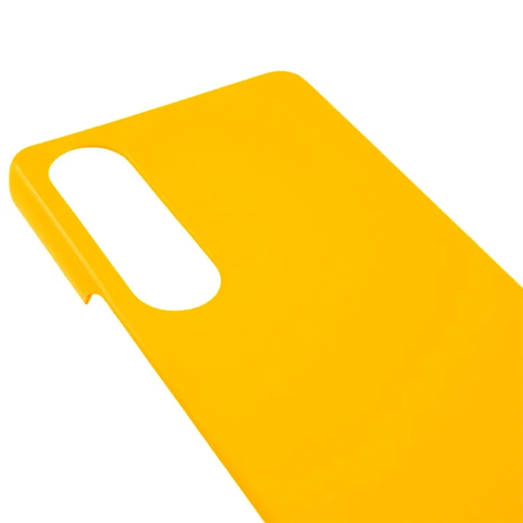 Capa para Sony Xperia 1 VII Rígida à Prova de Queda PC Fosca Minimalista - Amarela