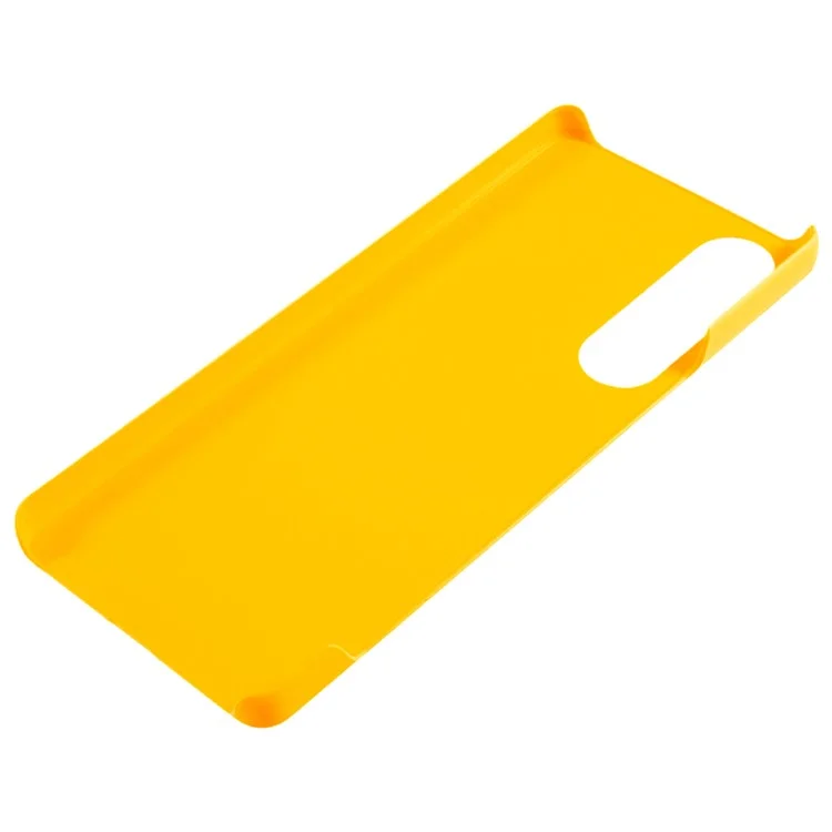 Capa para Sony Xperia 1 VII Rígida à Prova de Queda PC Fosca Minimalista - Amarela