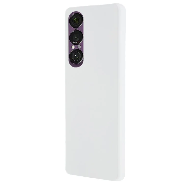Cover per Sony Xperia 1 VII Custodia Rigida Antiurto Effetto Opaco Minimale - Bianco