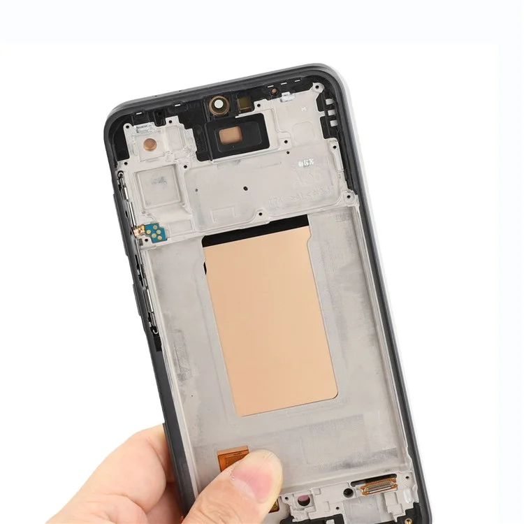 Pour Samsung Galaxy A36 5G A366 Écran OLED de qualité C et assemblage numériseur + Cadre (sans logo)
