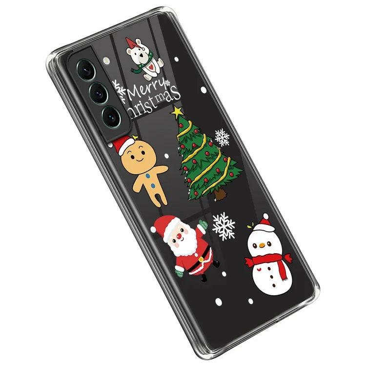 Für Samsung Galaxy S23 Christmas Pattern Printing Case Clear Flexible TPU Stoßfestes Telefongehäuse - Christmas Cartoon