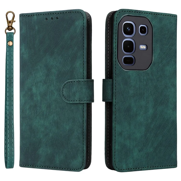 For Infinix Note 50s 5G X6870 Case Wallet RFID Blocking PU Leather Phone Cover Stand with Strap - Green