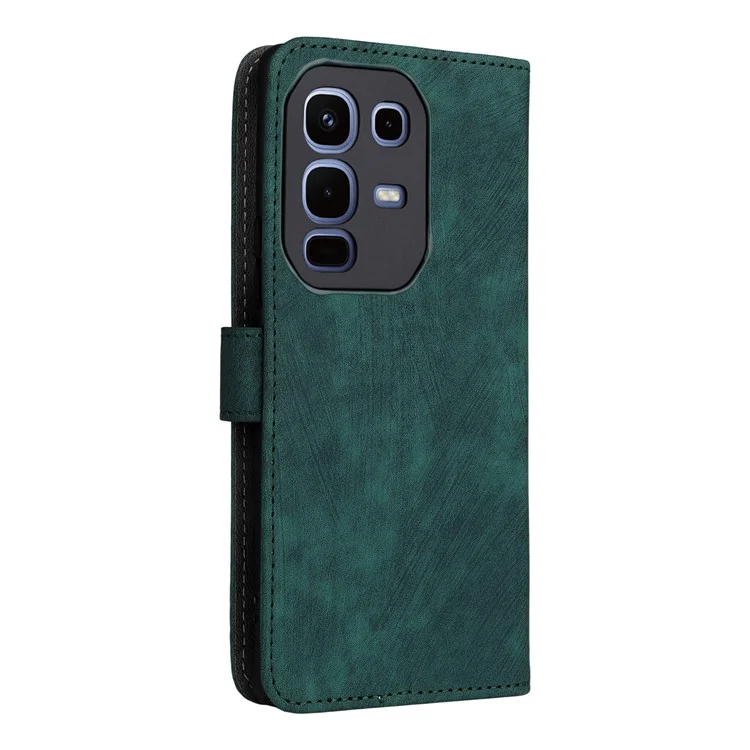 For Infinix Note 50s 5G X6870 Case Wallet RFID Blocking PU Leather Phone Cover Stand with Strap - Green