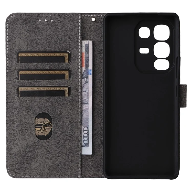 For Infinix Note 50s 5G X6870 Case Wallet RFID Blocking PU Leather Phone Cover Stand with Strap - Brown