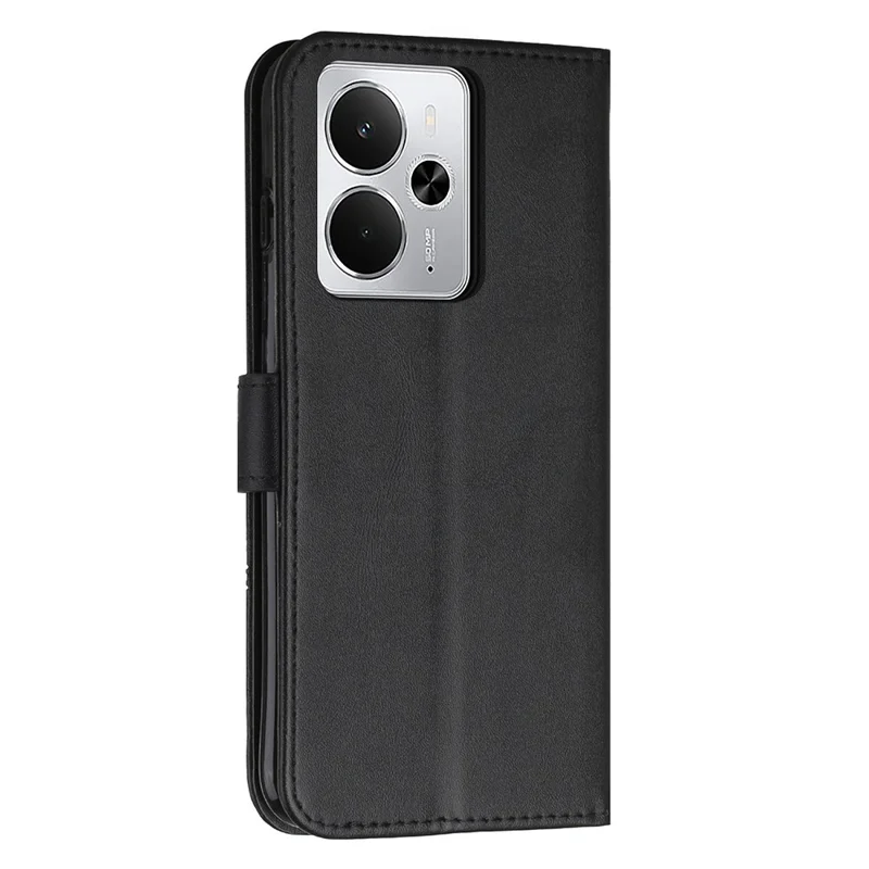 For Realme 14 5G / P3 5G / 14T 5G Case Leather Stand Protective Phone Cover - Black