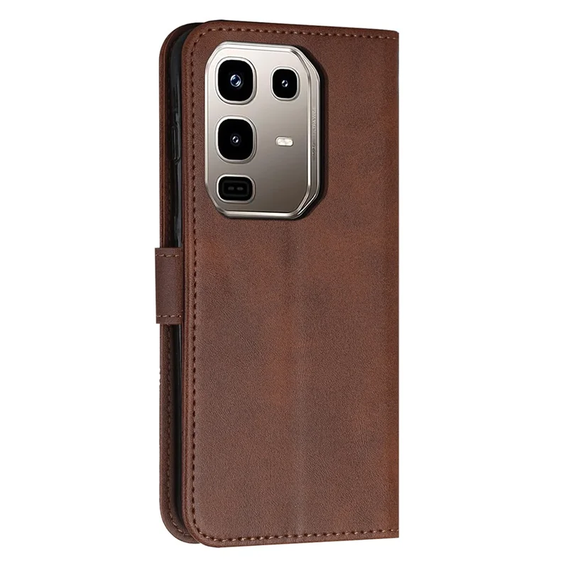 Funda de cuero con soporte para Infinix Note 50x 5G - Marrón