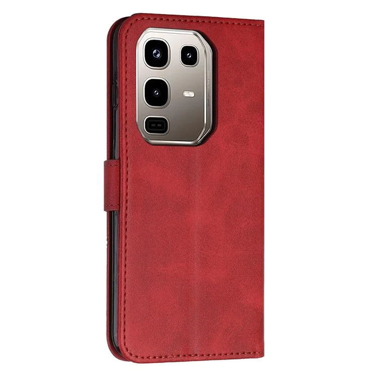 For Infinix Note 50 Pro+ 5G Case Leather Stand Protective Phone Cover - Red
