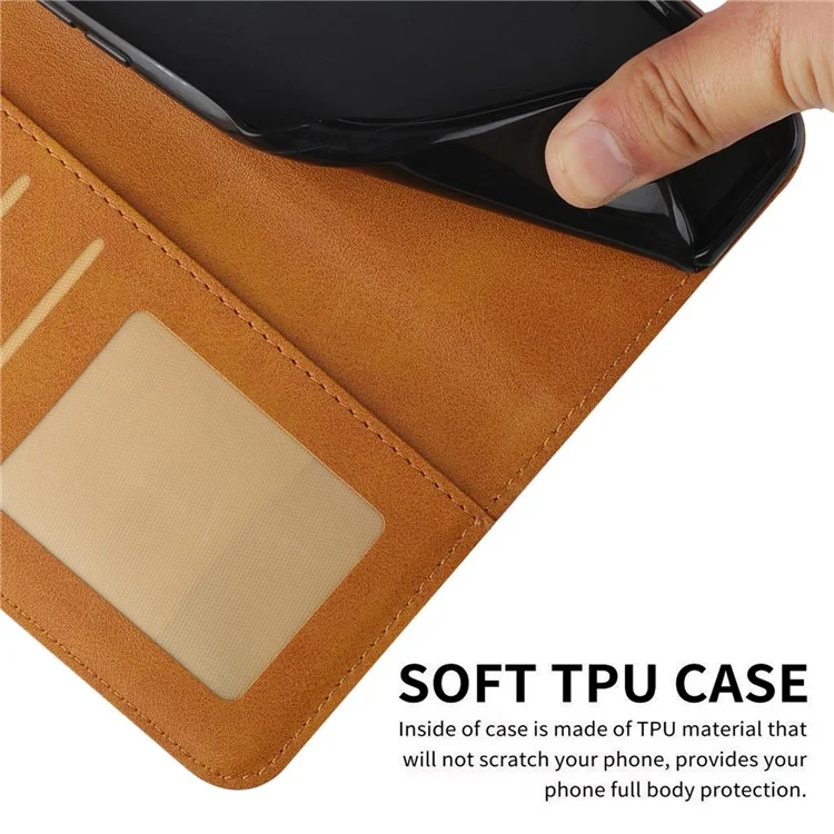 For Infinix Note 50 Pro+ 5G Case Leather Stand Protective Phone Cover - Yellow