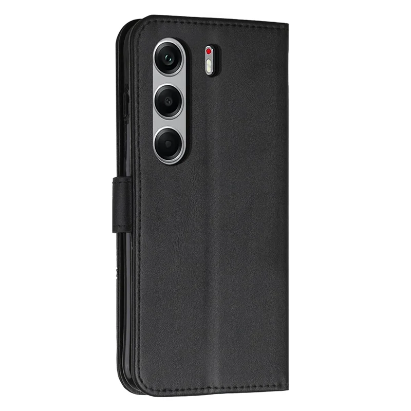 For TECNO Camon 40 Pro 4G Case Leather Stand Protective Phone Cover - Black