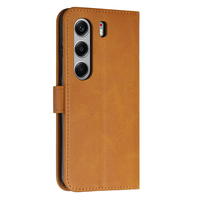 For TECNO Camon 40 Pro 4G Case Leather Stand Protective Phone Cover - Yellow