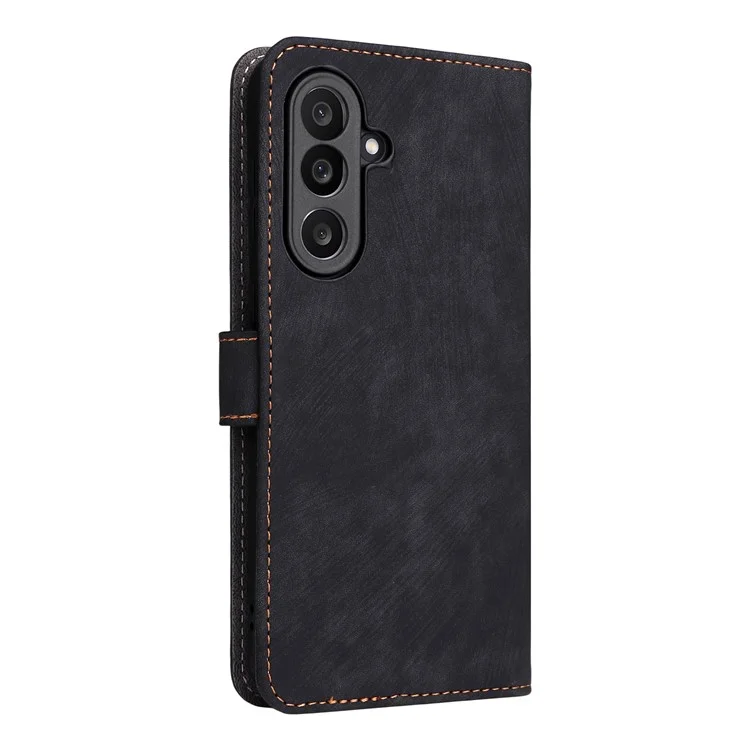 Étui pour Samsung Galaxy M56 5G Portefeuille Blocage RFID Cuir PU Étui téléphone Debout avec Sangle - Noir