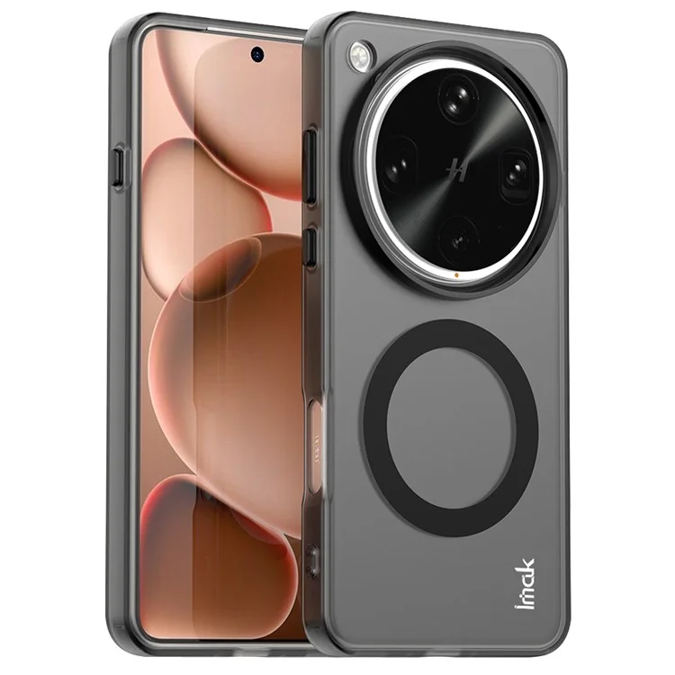 Étui IMAK pour Oppo Find X8 Ultra 5G Compatible avec MagSafe, Couleur Bonbon, Antichoc, TPU + PET - Noir