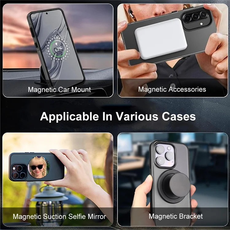 Чехол IMAK для Oppo K13 5G / K12s, совместимый с MagSafe, из поликарбоната и термопластичного полиуретана для защиты задней крышки телефона