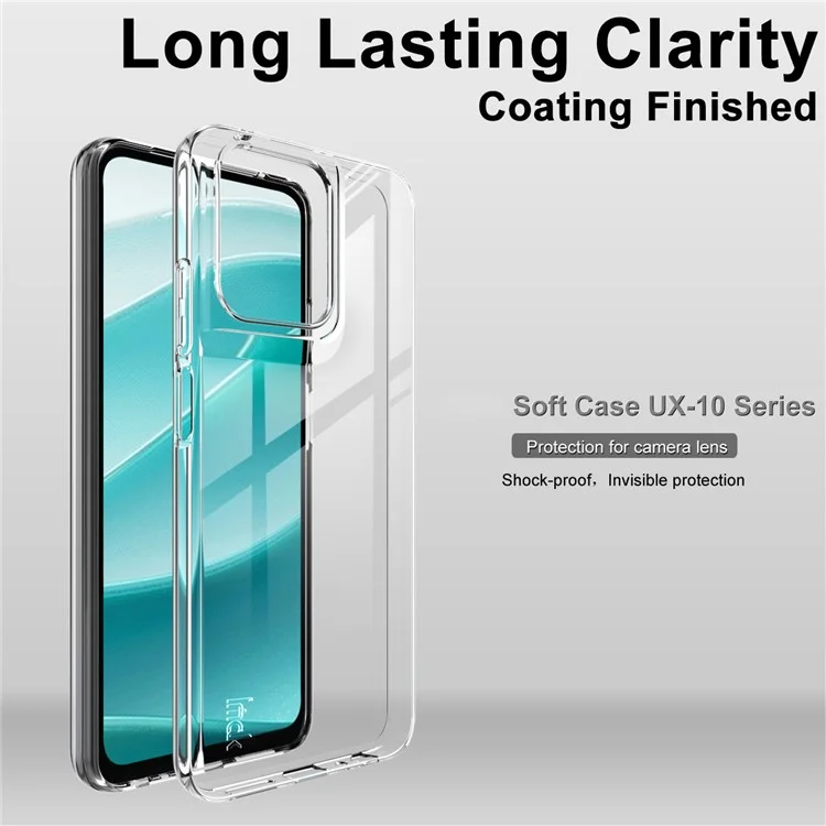 IMAK UX-10 Series For Motorola Moto G 5G (2025) Clear Phone Case Soft TPU Mobile Back Cover