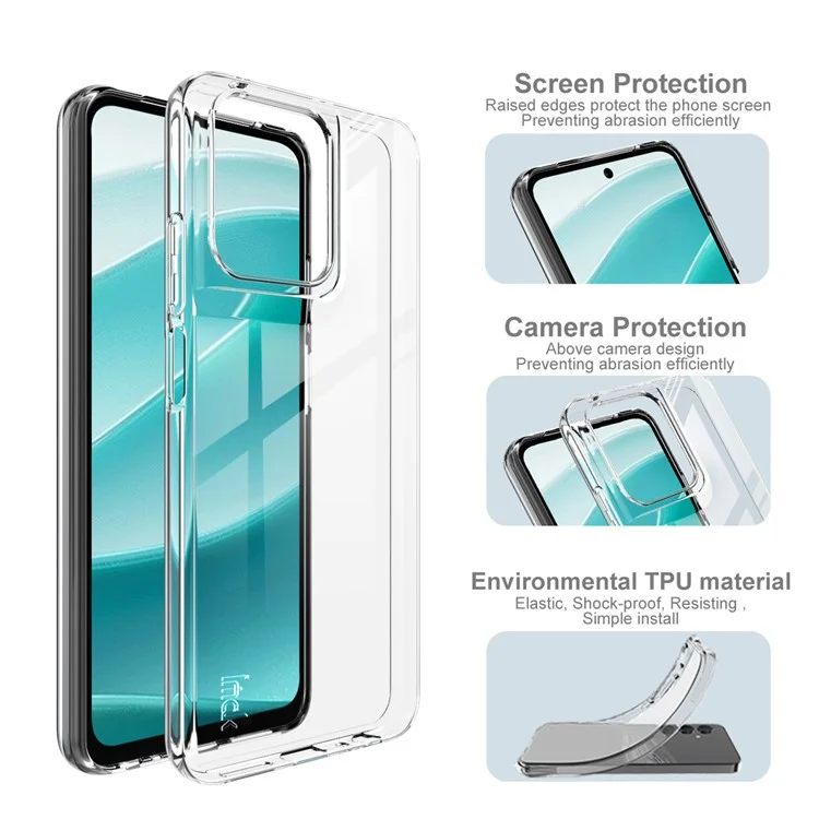 IMAK UX-10 Series For Motorola Moto G 5G (2025) Clear Phone Case Soft TPU Mobile Back Cover