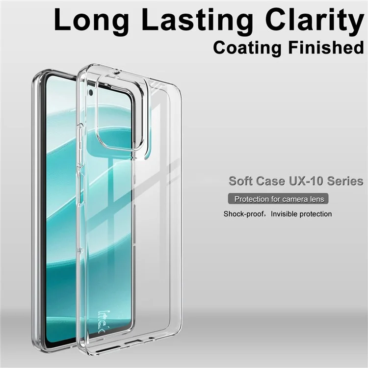 Cover posteriore morbido in TPU trasparente per Motorola Moto G75 5G - Serie IMAK UX-10