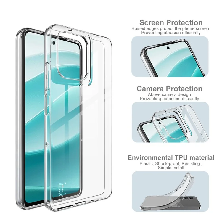 Cover posteriore morbido in TPU trasparente per Motorola Moto G75 5G - Serie IMAK UX-10