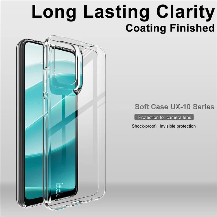 IMAK UX-10 Series per Motorola Moto G05 4G Cover Trasparente per Cellulare in Morbido TPU