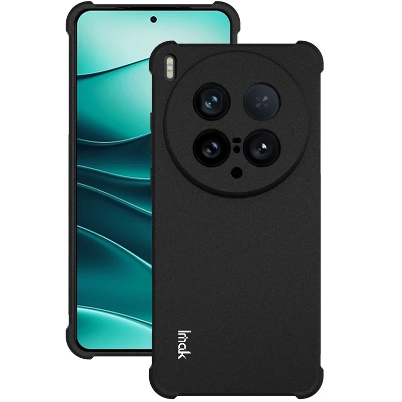 Funda IMAK para vivo X200 Ultra 5G, Carcasa de TPU Antigolpes con Protección de Airbag - Negro Mate