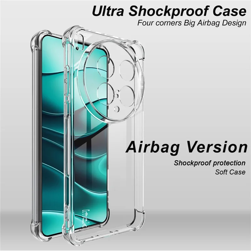Funda IMAK para vivo X200 Ultra 5G, Carcasa de TPU para Teléfono Protección Antigolpes con Airbag - Transparente