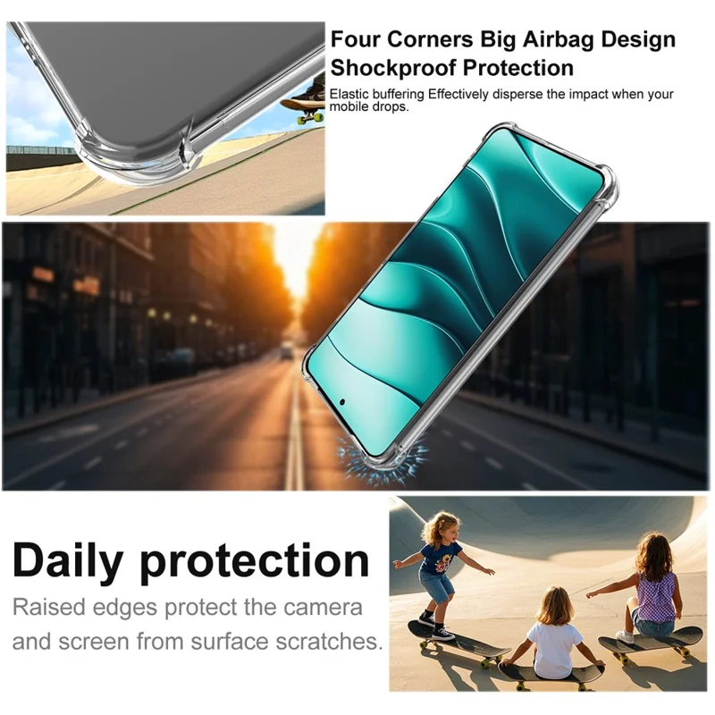 Funda IMAK para vivo X200 Ultra 5G, Carcasa de TPU para Teléfono Protección Antigolpes con Airbag - Transparente