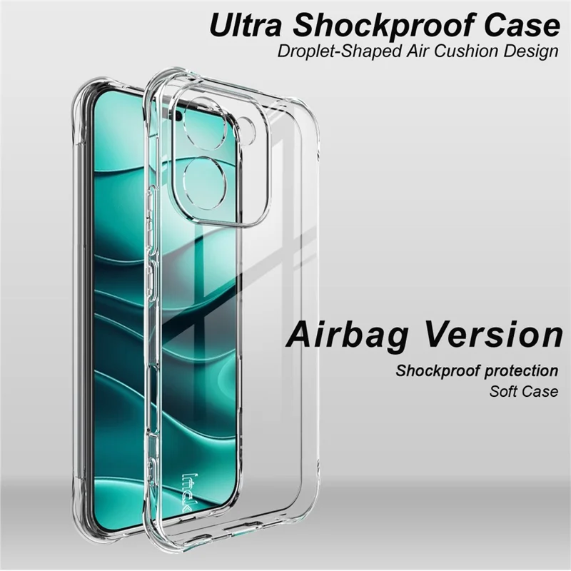 IMAK For Honor X70i Case TPU Phone Cover Airbag Shockproof Protection - Transparent