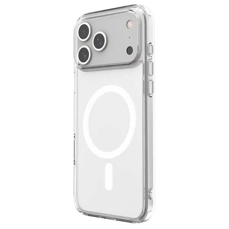 Coque transparente en cristal d'air compatible avec MagSafe pour iPhone 17 Étui de téléphone en TPU + PC