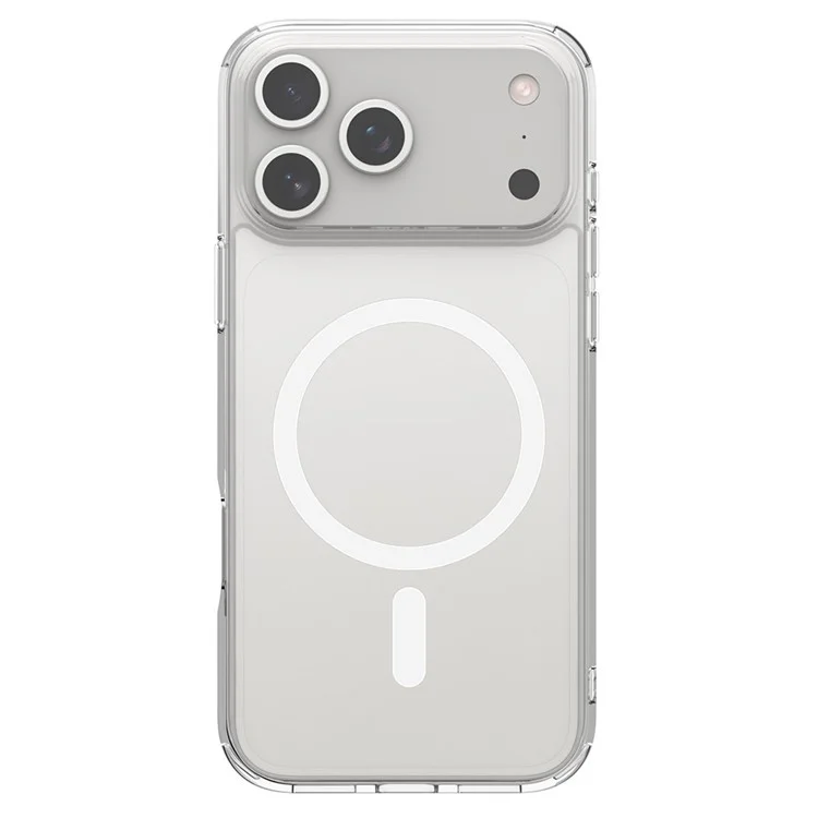Чехол для iPhone 17 Pro Crystal Clear с поддержкой MagSafe, прозрачный противоударный чехол из ТПУ + поликарбоната