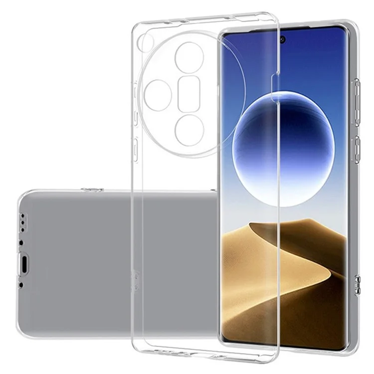 Funda trasera ultrafina de TPU flexible transparente para Oppo Find X7 5G