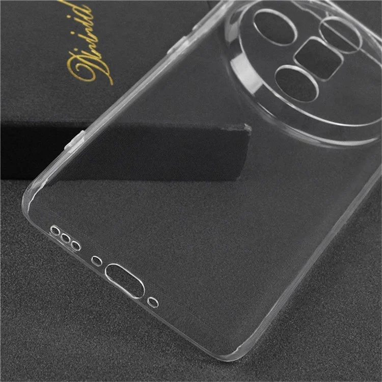 Funda trasera ultrafina de TPU flexible transparente para Oppo Find X7 5G