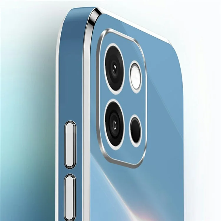 XINLI For OnePlus 13T 5G Case Ring Kickstand Electroplating TPU Phone Cover - Cyan