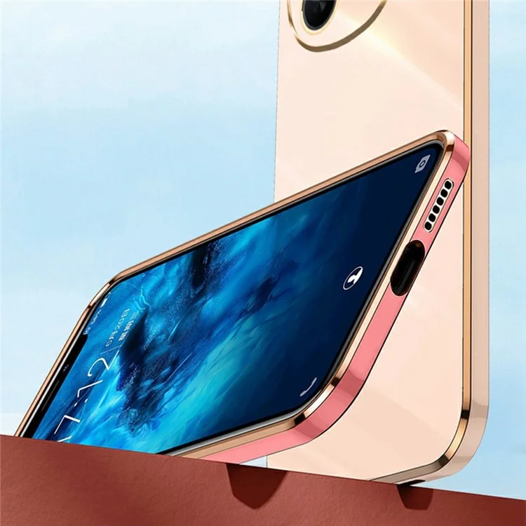 XINLI für Honor Power 5G Hülle TPU Handyhülle mit elektrolytisch verchromtem Rahmen - Cyan