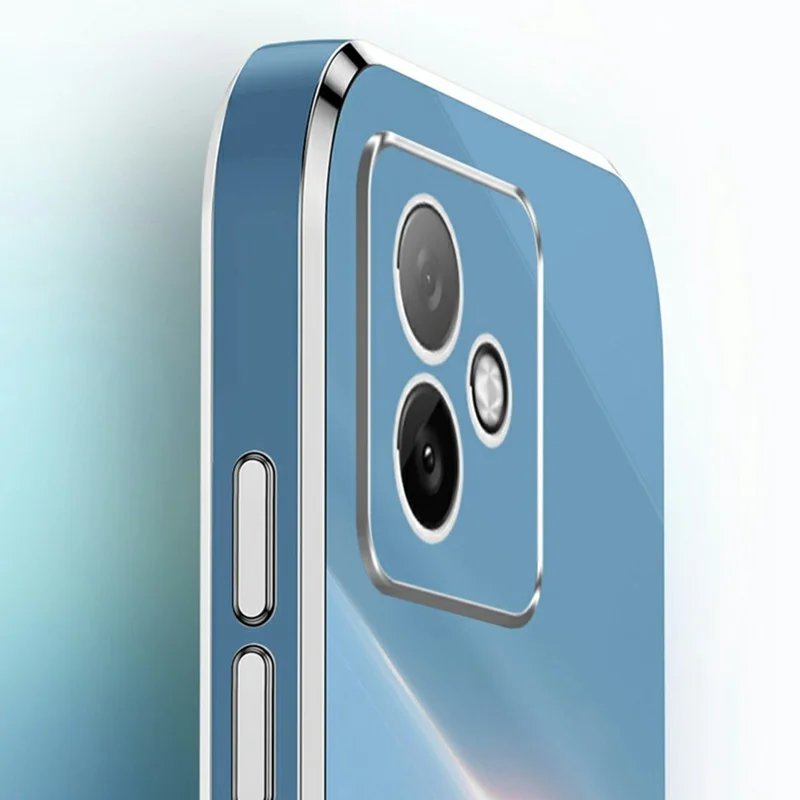 Cover XINLI per Honor X60 GT 5G - Custodia in TPU con Cornice Elettroplaccata - Ciano