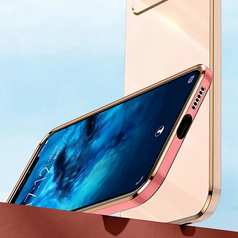 Cover XINLI per Honor X60 GT 5G - Custodia in TPU con Cornice Elettroplaccata - Ciano