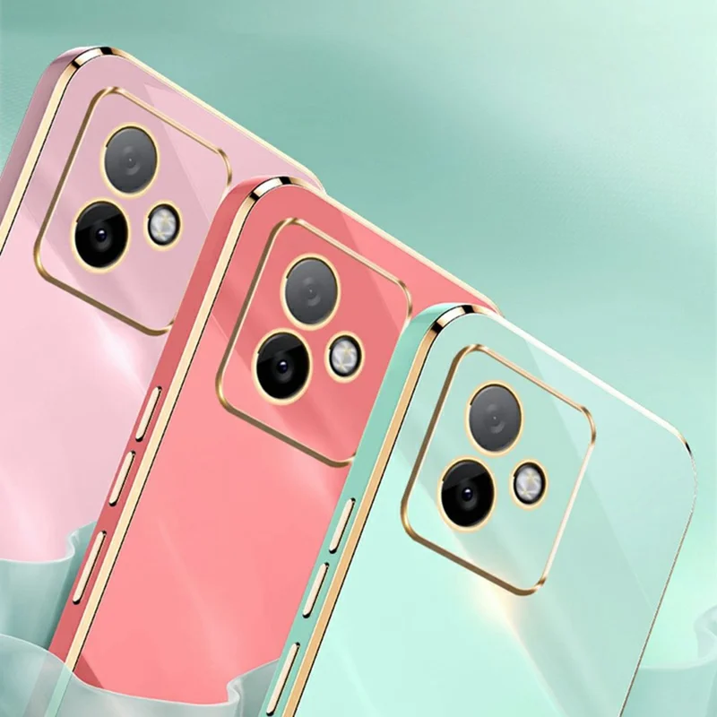 XINLI For Honor X60 GT 5G Case Ring Kickstand Electroplating TPU Phone Cover - Cyan