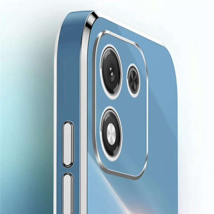 XINLI For Honor X70i Case Ring Kickstand Electroplating TPU Phone Cover - Cyan