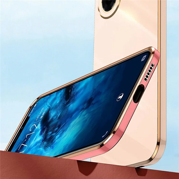 XINLI For Xiaomi Redmi A5 4G (171.7mm)  /  Poco C71 4G Case TPU Phone Cover with Electroplating Frame - Cyan