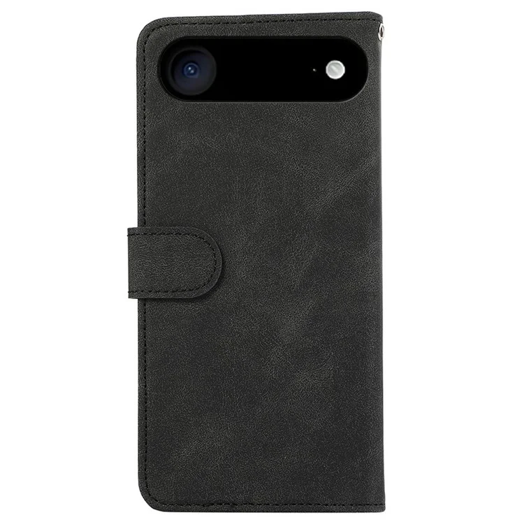 ABEEL For iPhone 17 Air Case Color Splicing Leather Flip Phone Cover RFID Blocking - Black