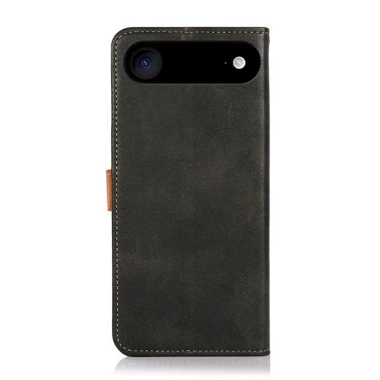 KHAZNEH Pour iPhone 17 Étui Portefeuille avec Support en Cuir à Rabat - Noir