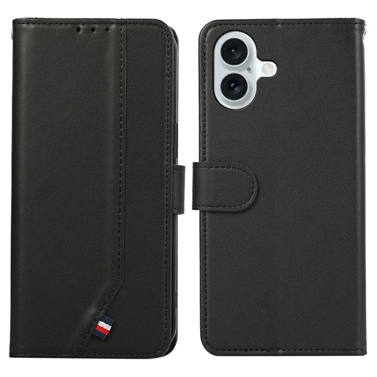 Custodia per iPhone 17 con Blocco RFID, Cover in Pelle a Libro - Nero
