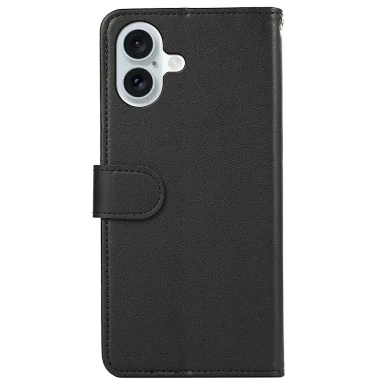 Custodia per iPhone 17 con Blocco RFID, Cover in Pelle a Libro - Nero