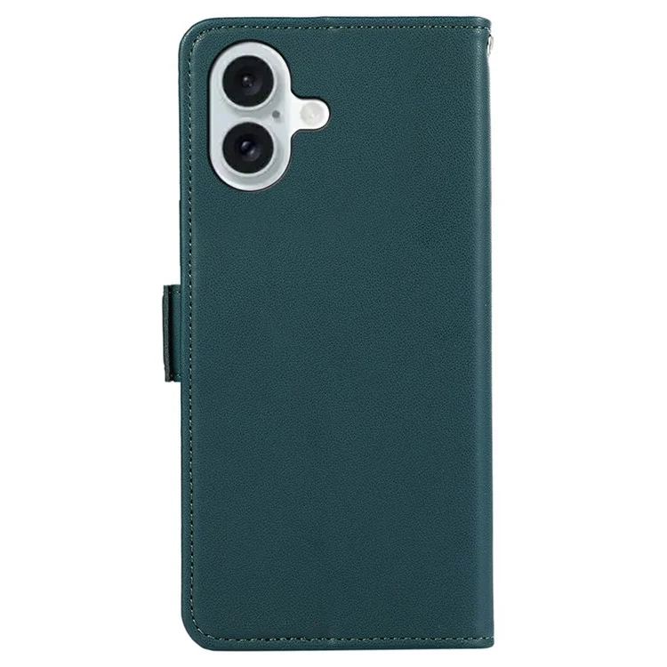ABEEL For iPhone 17 Case Leather Phone Cover with RFID Blocking Wallet - Green