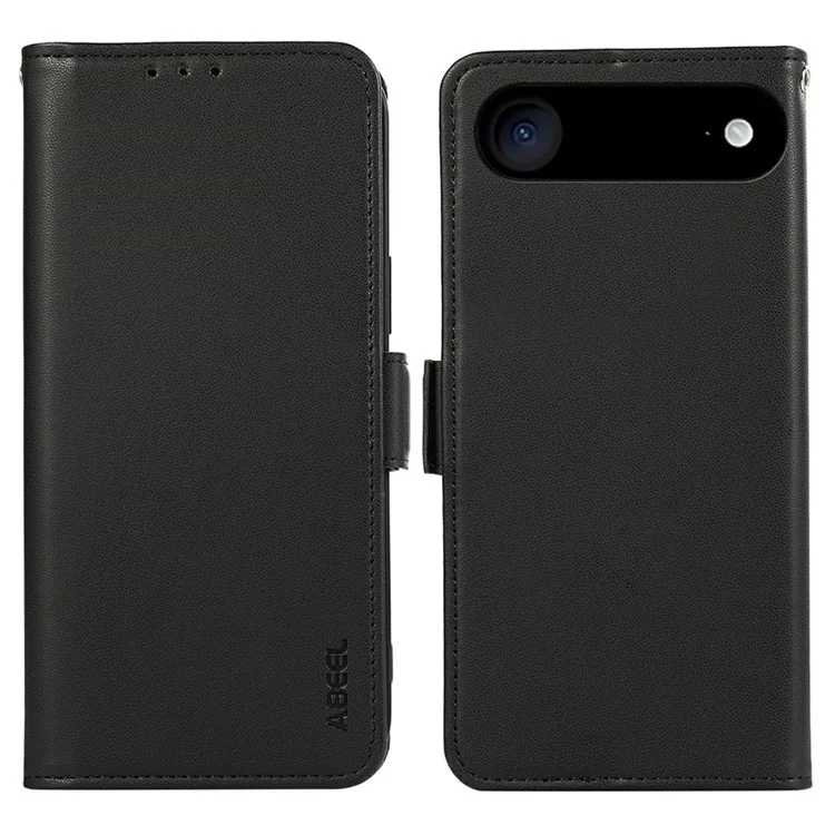 ABEEL For iPhone 17 Air Case Leather Phone Cover with RFID Blocking Wallet - Black