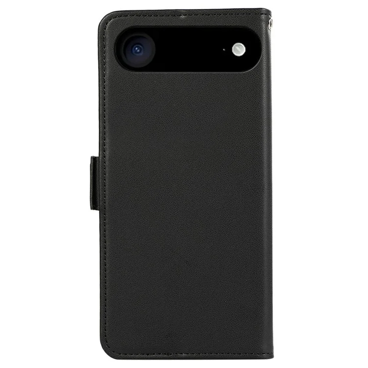 ABEEL For iPhone 17 Air Case Leather Phone Cover with RFID Blocking Wallet - Black
