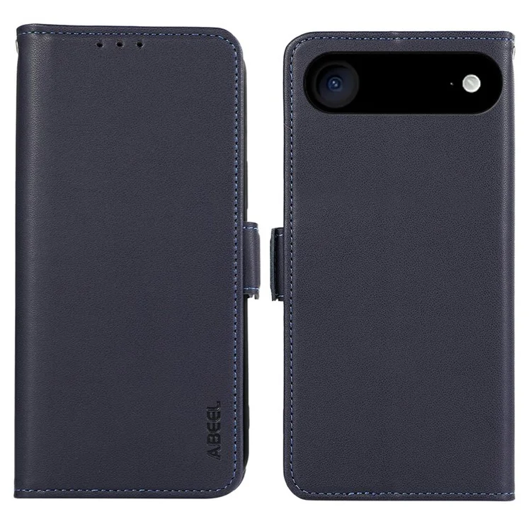 ABEEL For iPhone 17 Air Case Leather Phone Cover with RFID Blocking Wallet - Blue