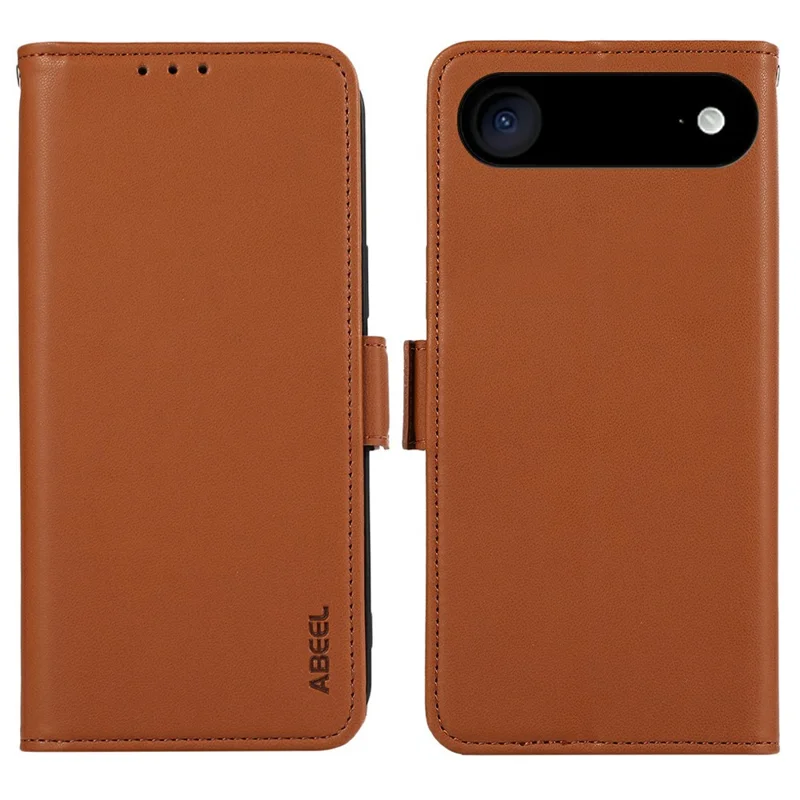 ABEEL For iPhone Air Case Leather Phone Cover with RFID Blocking Wallet - Brown